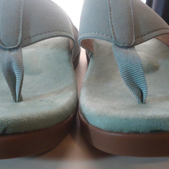 SPENCO Orthotic Thong Sz 10 Seafoam Green - Picture 9 of 15